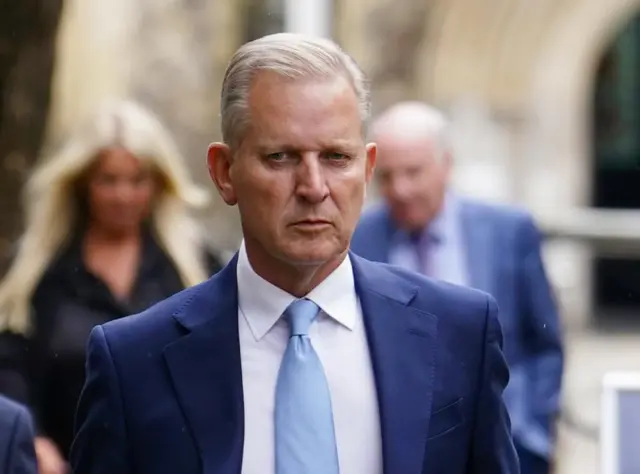 Jeremy Kyle leaving Winchester Coroner's Court after giving evidence at the inquest