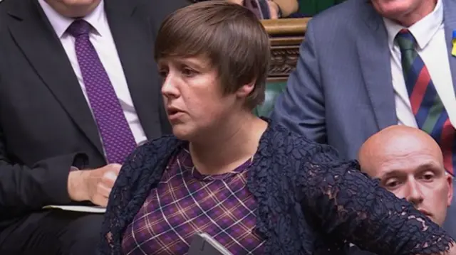 SNP Kirsty Blackman speaking in the House of Commons