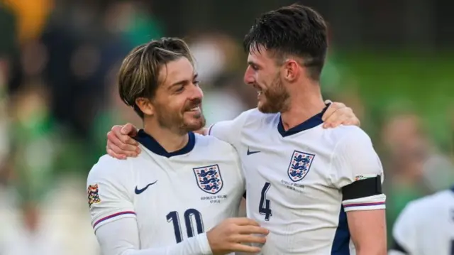 Jack Grealish and Declan Rice were on target in England's win over the Republic of Ireland