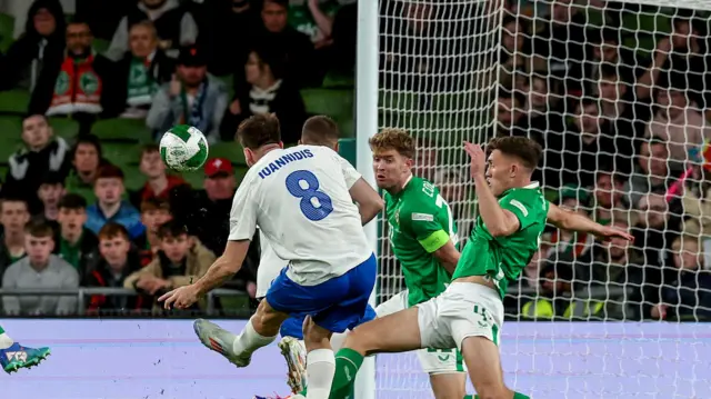 Fotis Ioannidis picks out the top corner with this delightful strike in Dublin