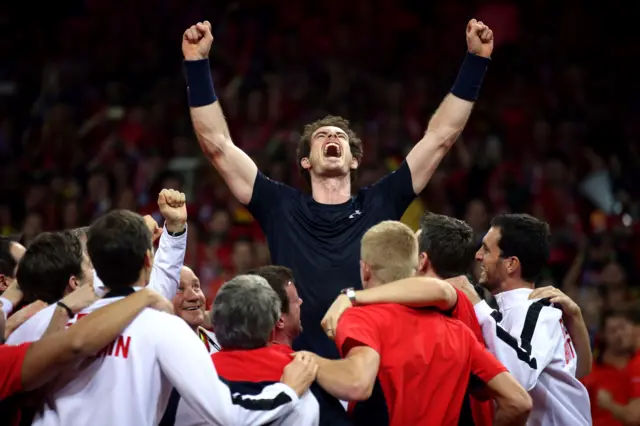 Andy Murray helped Great Britain win the Davis Cup in 2015