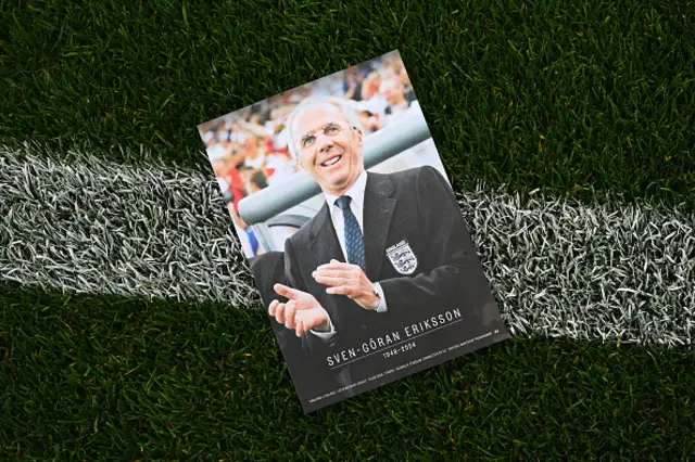 Sven Goran Eriksson on the matchday programme