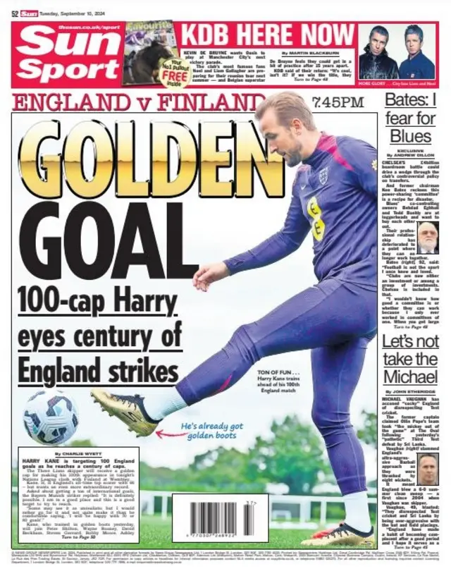 Sun back page