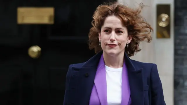 British Secretary of State for Health and Social Care Victoria Atkins departs 10 Downing Street following a Cabinet meeting in London, Britain, 16 April 2024.