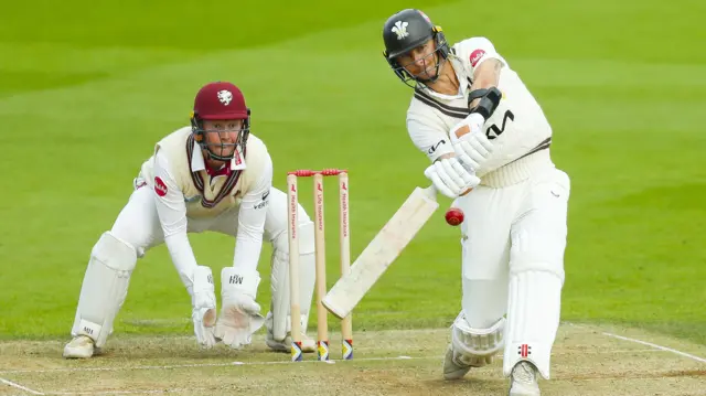 Tom Curran in action for Surrey