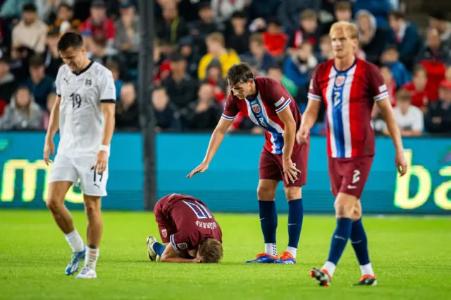 Martin Odegaard injured for Norway