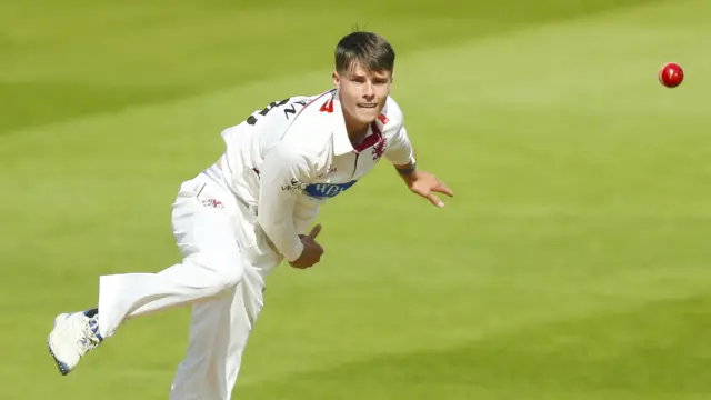 Archie Vaughan bowling