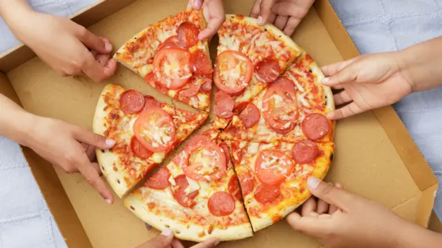 This is a file picture of a pizza that wasn't taken into space