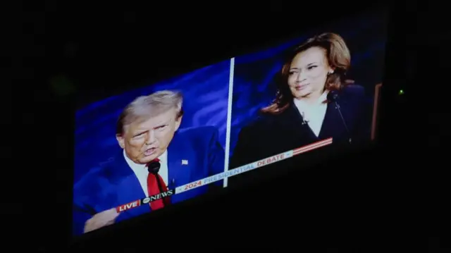 Donald Trump and Kamala Harris