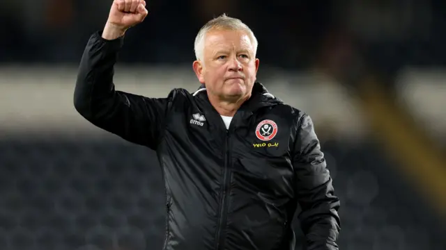 Chris Wilder celebrates