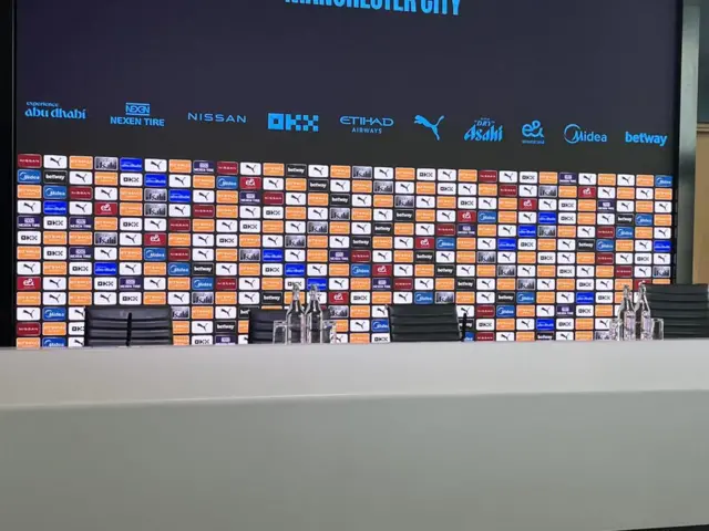 Manchester City's news conference room