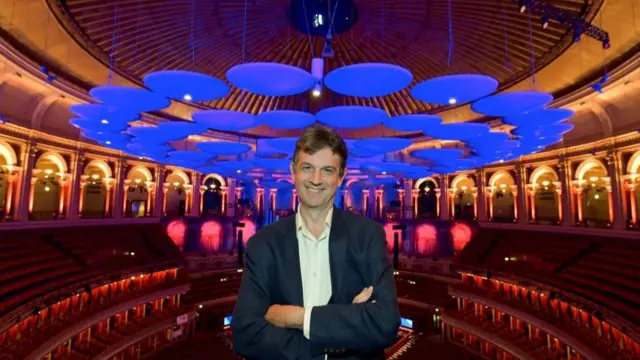 Proms director David Pickard standing in the Royal Albert Hall in 2017