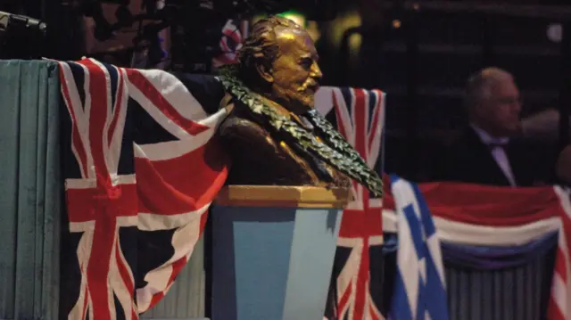 The bust of Henry Wood at the Royal Albert Hall