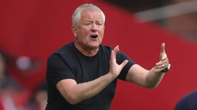 Chris Wilder, Sheffield United manager, on the touchline