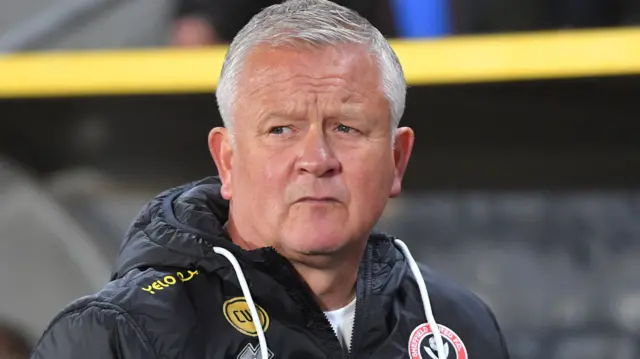 Chris Wilder on the touchline