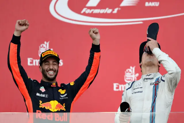 Stroll on the podium