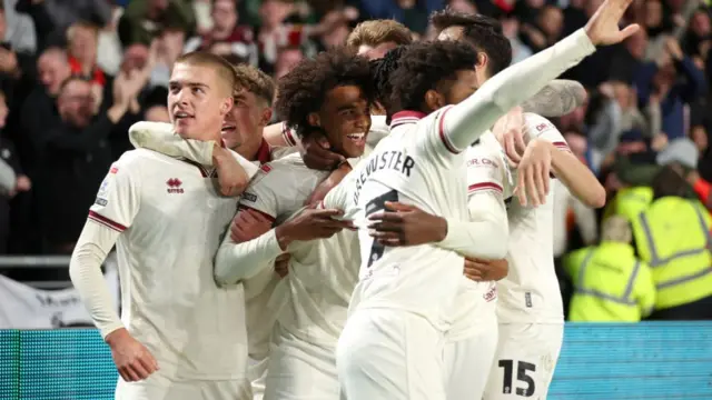 Sheffield United celebrate scoring