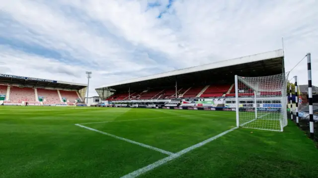 DUNFERMLINE, SCOTLAND - SEPTEMBER 13: A general stadium view during a William Hill Championship match between Dunfermline and Raith Rovers at KDM Group East End Park, on September 13, 2024, in Dunfermline, Scotland. (Photo by Mark Scates / SNS Group)