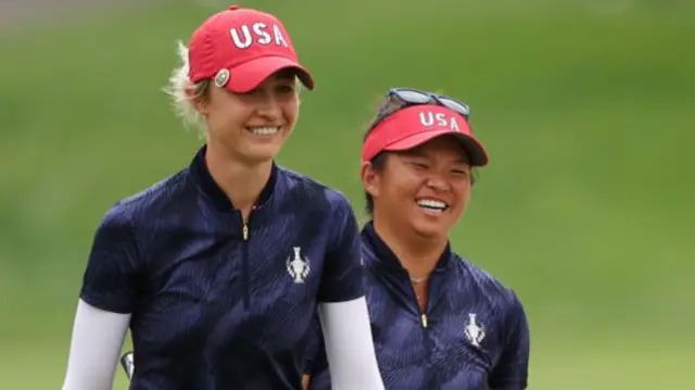 Nelly Korda and Megan Khang