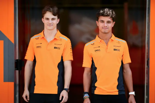 Oscar Piastri and Lando Norris