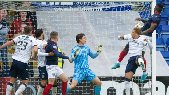 DINGWALL, SCOTLAND - SEPTEMBER 14: Ross County's Akil Wright during a William Hill Premiership match between Ross County and Dundee at the Global Energy Stadium, on September 14, 2024, in Dingwall, Scotland. (Photo by Paul Devlin / SNS Group)