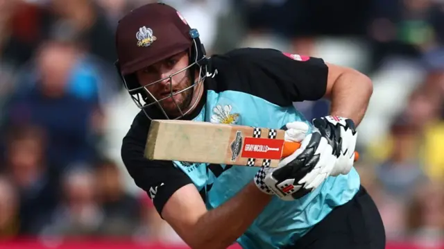 Dom Sibley batting for Surrey