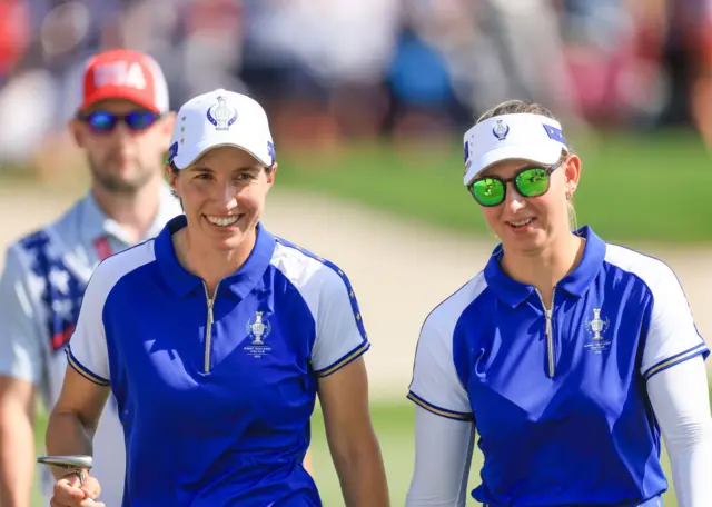 Carlota Ciganda and Emily Pedersen