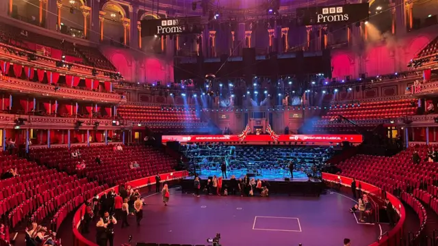 Empty Royal Albert Hall interior