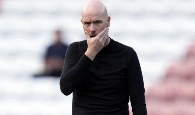 Manchester United manager Erik ten Hag ahead of the Premier League match at St. Mary's