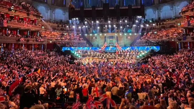 The audience at the Royal Albert Hall