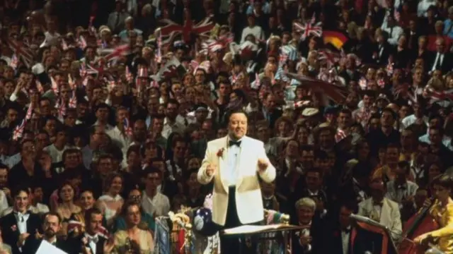 Andrew Davis, Chief Conductor of the BBC Symphony Orchestra, at the Proms.