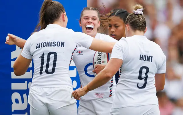 England celebrate