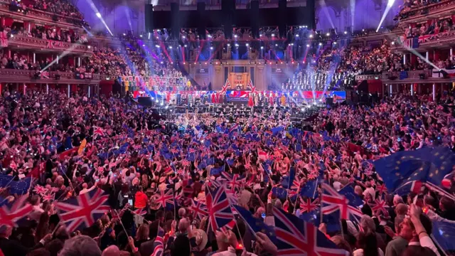 Inside the Royal Albert Hall at the Last Night of the Proms