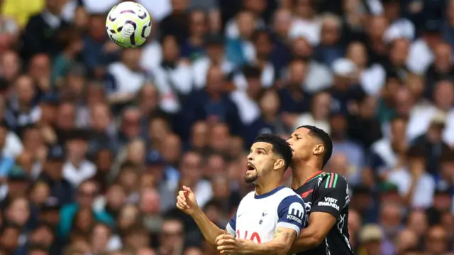 Dominic Solanke and William Saliba