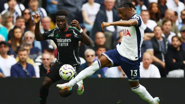 Bukayo Saka and Destiny Udogie