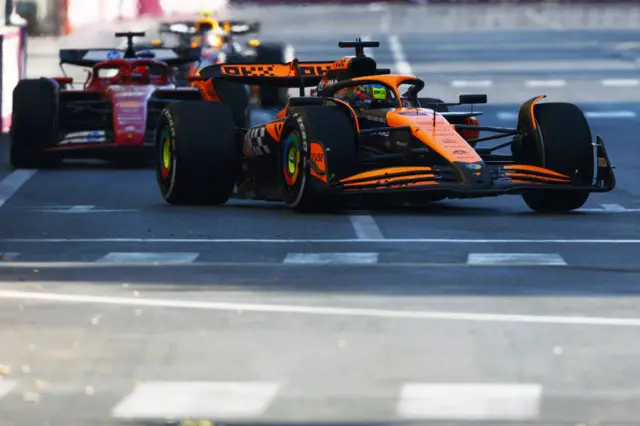 oscar piastri ahead of charles leclerc