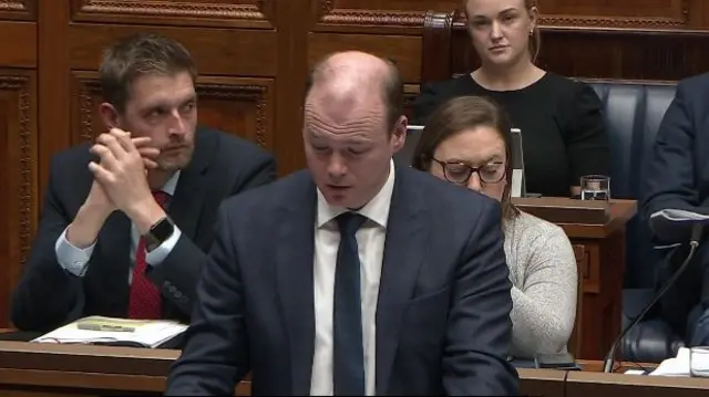 Gordon Lyons in the NI Assembly chamber