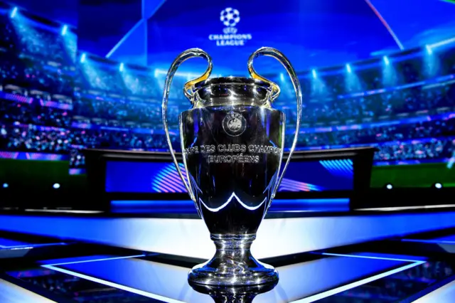 The Champions League trophy