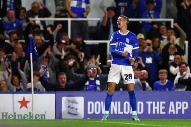 Jay Stansfield celebrates