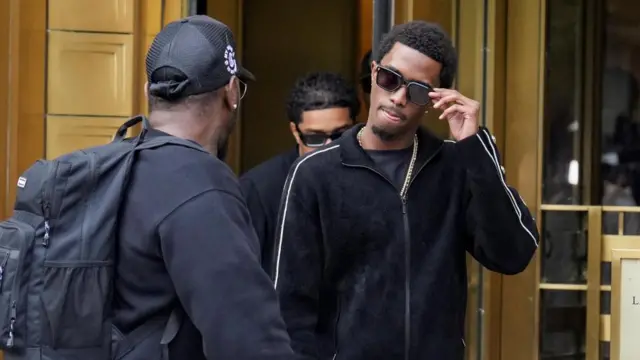 King Combs, son of music mogul Sean "Diddy" Combs, arrives at the United States Court in Manhattan