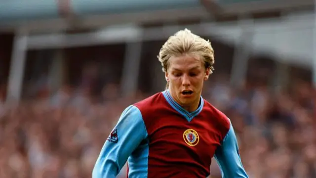 Gary Shaw playing for Aston Villa