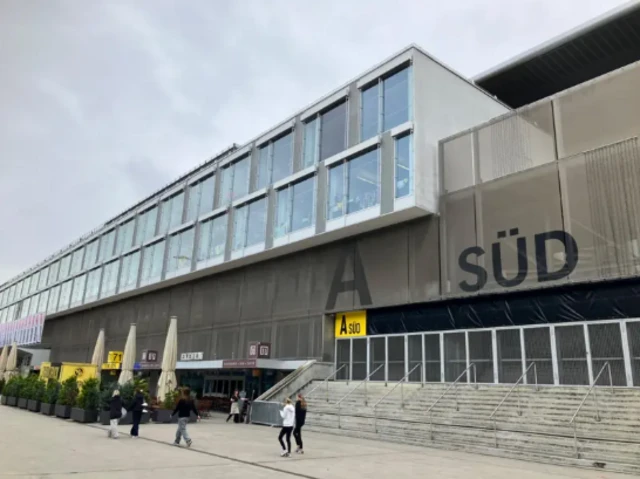 Outside Young Boys stadium