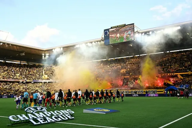 Players walk-out prior to kick-off