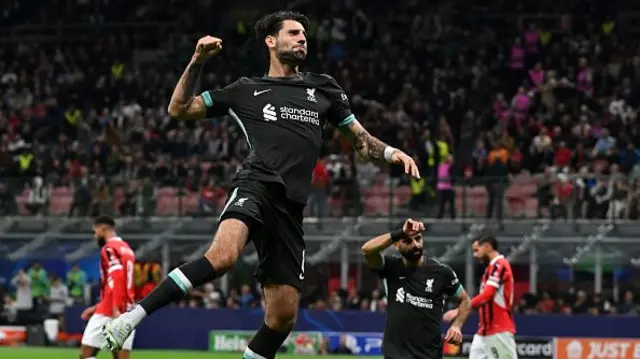 Dominik Szoboszlai of Liverpool celebrating