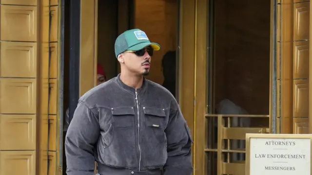 Quincy Brown, the adopted son of music mogul Sean "Diddy" Combs, arrives at the United States Court in Manhattan