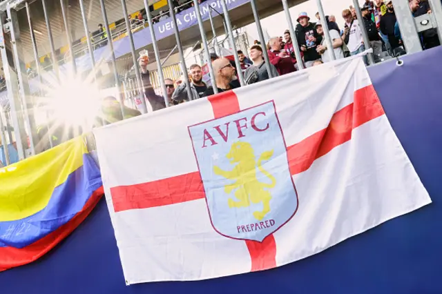 Aton Villa flag in the stadium