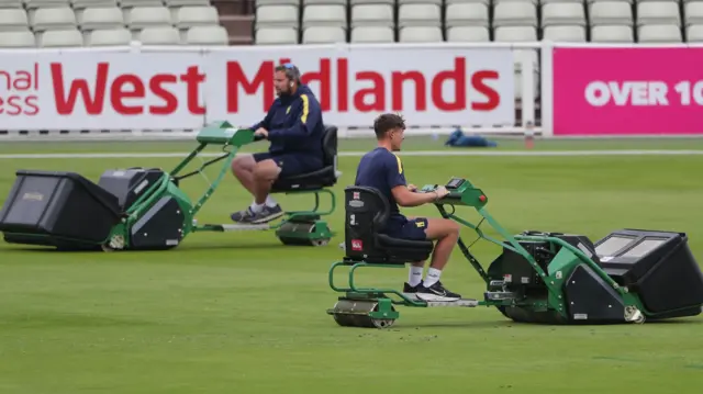 Groundstaff at Edgbaston