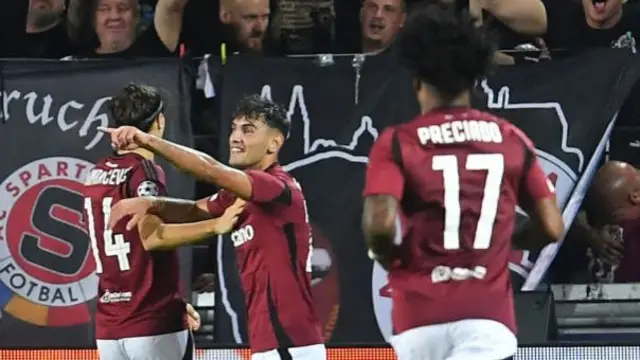 Sparta Prague celebrate