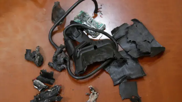 An exploded pager found in southern Beirut