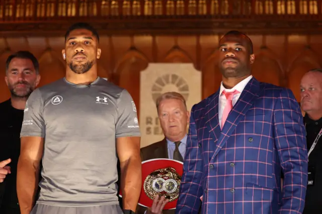 Anthony Joshua and Daniel Dubois